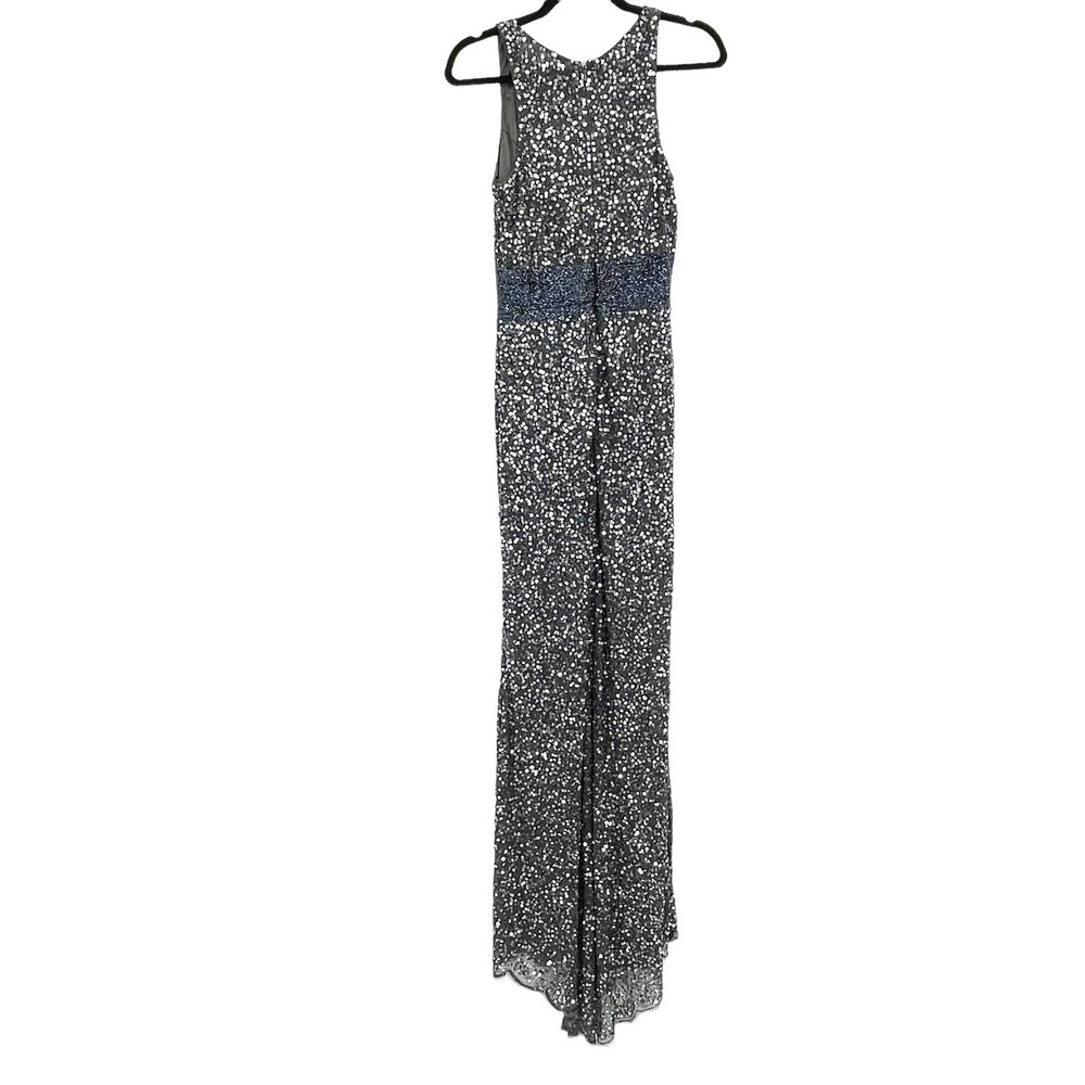 Mac Duggal Sequin V-Neck Empire-Waist Sleeveless Column Gown Size 4 NWOT - Picture 5 of 11